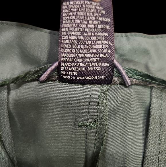 All in Motion Olive Green Flat Front Shorts - Picture 3 of 6